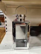 Silver Steel Lantern 21cm