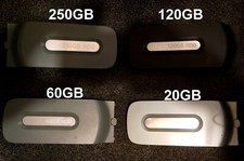 Genuine Original Microsoft Xbox 360 Hard Drive External HDD: 20GB - 60GB - 120GB