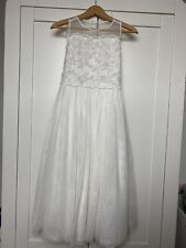 Bridesmaid Dress Flower Girl Christening Communion - Age 11 - Ivory - Debenhams