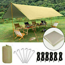 3x3m Tent Tarp Rain Cover Camping Awning Waterproof Shelter Lightweight