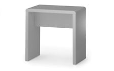 Julian Bowen Manhattan Dressing Stool Make Up Desk Chair High Gloss Grey