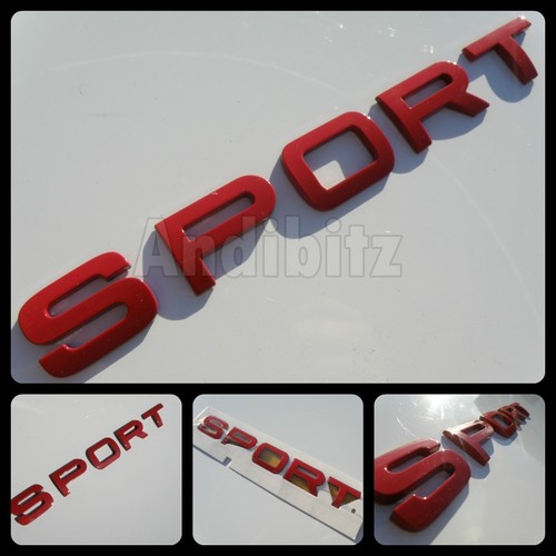 Red sport rear - red, badge