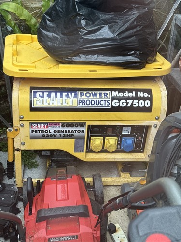 Sealey gg7500 generator 6000w - gg7500,