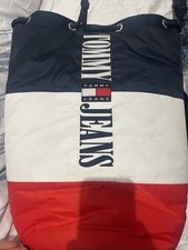 Tommy Hilfiger Canvas Drawstring Gym School Bag