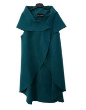 QED London Teal Fleece Cape One Size