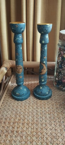 Vintage celestial candle - celestial,