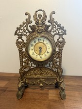 Antique British United Clock Co. Mantel Clock – Rococo Revival Birmingham c.1900