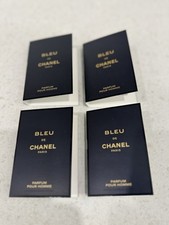 4 X Chanel Bleu De Chanel Parfum Pour Homme 1.5ml Travel Size Joblot NEW
