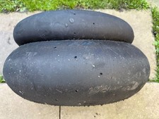 pair of race track slick tyres PIRELLI Diablo Superbike 180/60/17 & 120/70/17