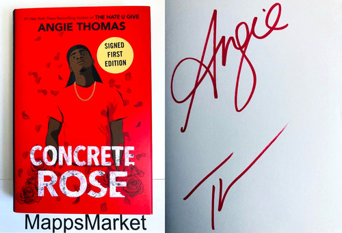 Signed concrete rose angie - concrete, by