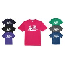 Yoga Girls Are Twisted T-shirt Gym Training Fitness Running Trainer Zumba Gifts