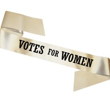 Votes For Women Sash Ivory