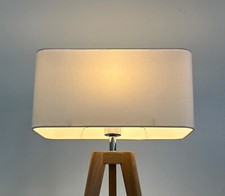 Lampshade White Cotton Rounded