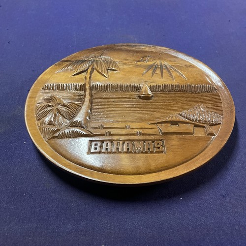 Vintage carved bahamas palm - vintage,