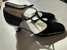 Clarks K Size 5 Black Patent TBar shoes 