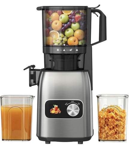 Cold press juicer with - press,