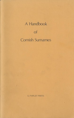 Handbook cornish surnames - a,