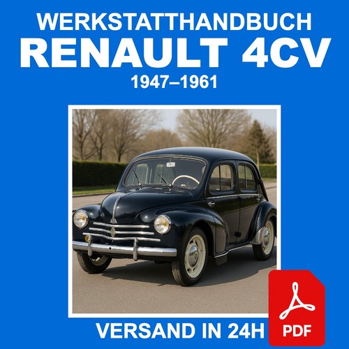 Workshop manual renault - renault, 4cv