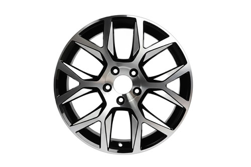 Set 18x7 black machined - 4, 18x7.5