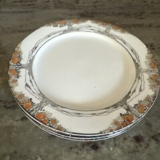 Vintage Crown Ducal Ware Art Deco Orange Tree side plates 7” X 4