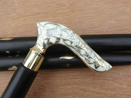 Vintage brass solid handle - vintage,