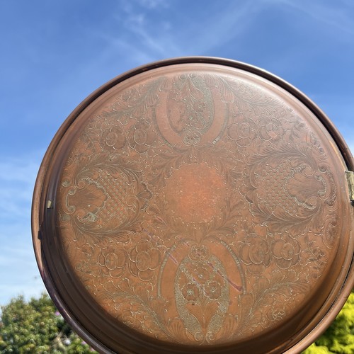 Ornate victorian copper bed - victorian,