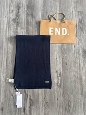 Unisex Lacoste wool Rib scarf
