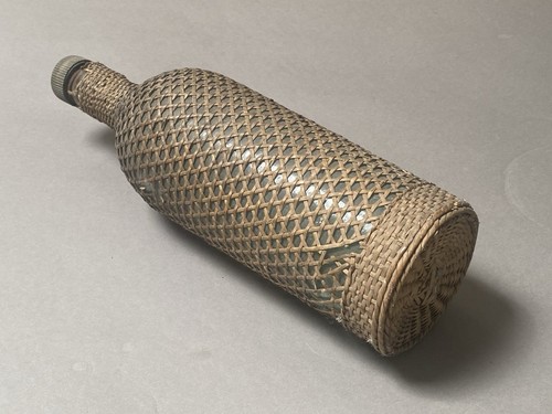 Vintage cane wrapped glass - cane,