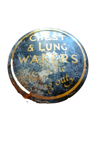 Antique medicine tin potter - antique, potter's