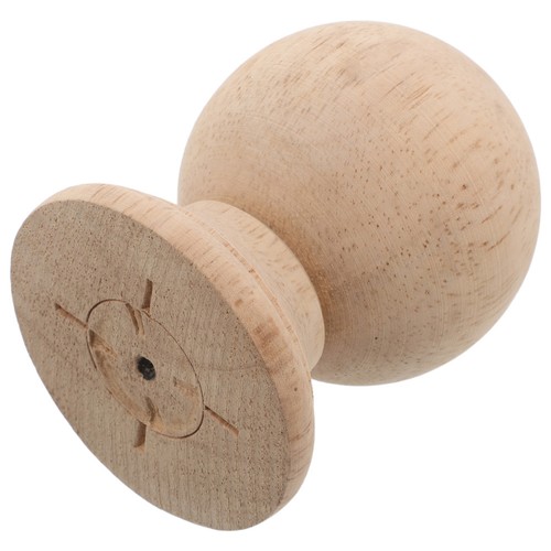 Solid hardwood wood finial - solid,