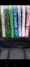 Joblot Of 7 Ties Plain Solid