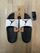 Genuine JORDAN BREAK SLIDE (GS) White/Black UK 5.5 Slides Sliders Beach pool 