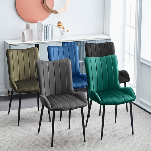 Modern velvet dining chairs - modern,
