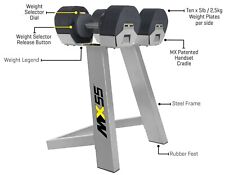 MX SELECT MX55 EX-DISPLAY Rapid Change Adjustable Dumbbell System with Rack