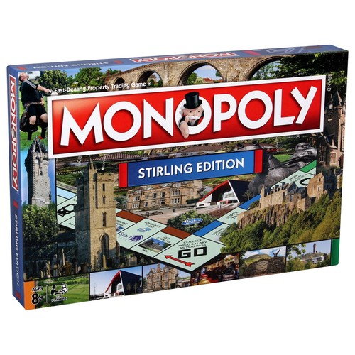 Stirling monopoly board - stirling, game
