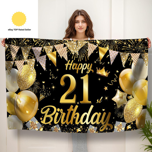 21st birthday banner happy - birthday,