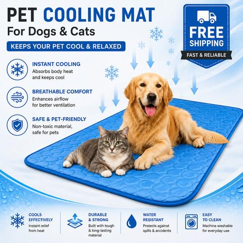 Pet cooling mat - cooling, for