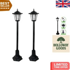 2-Pack Solar Garden Lamp Posts