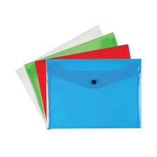 A5 Plastic Wallets Assorted