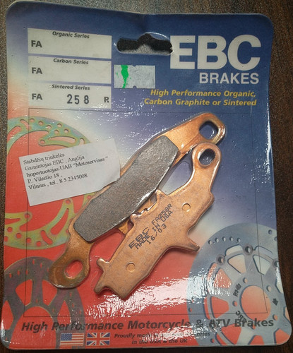 Ebc organic brake - pad, for