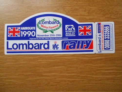 Lombard rac rally sticker - sticker,
