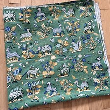 Vintage Jane Churchill Fabric Animal Crackers  Measures W134cms  L271cms 1992