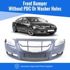 Fits Vauxhall Insignia 2009-2013 Front Bumper Primed Without PDC Or Washer Holes