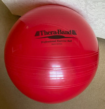 THERA-BAND Exercise Ball Fitness Equipment Yoga Gym Pilates RED 55 cms diameter
