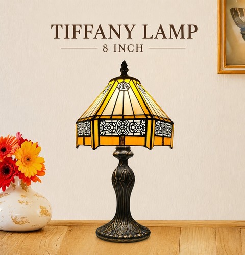 Tiffany hexagonal style - hexagonal, 8"