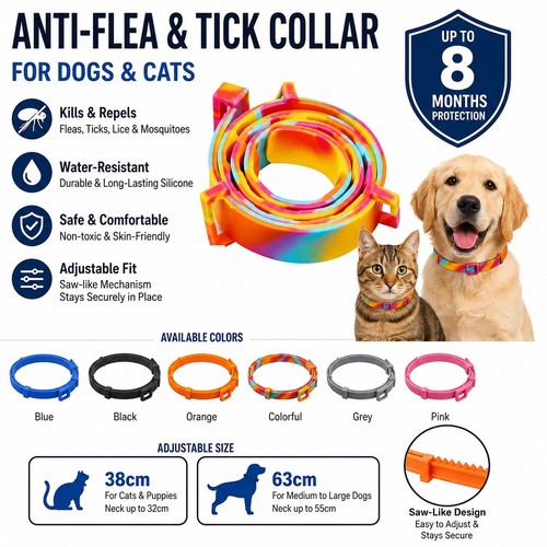 Adjustable anti flea tick - anti,