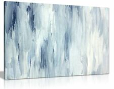 Scandinavian Minimalist White Painting Canvas Wall Art Picture Print