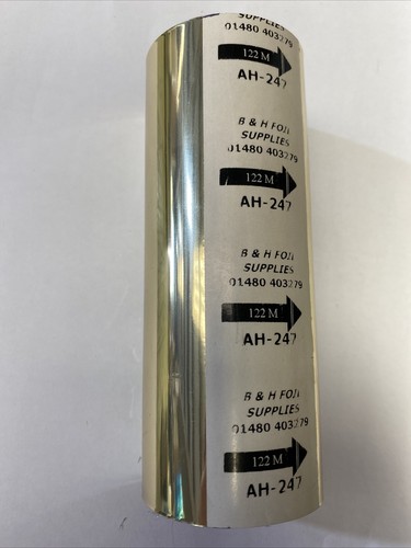 Light gold foil used - light,