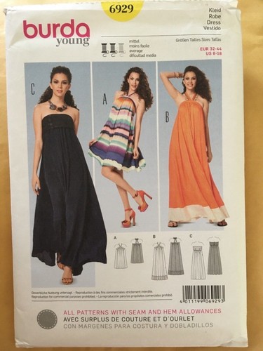 Burda 6929 strapless - burda,
