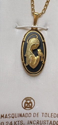 Vintage damascene madonna - damascene,